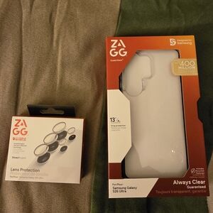 ZAGG Clear Phone Case & Silver Lens Protection for Samsung Galaxy S26 Ultra